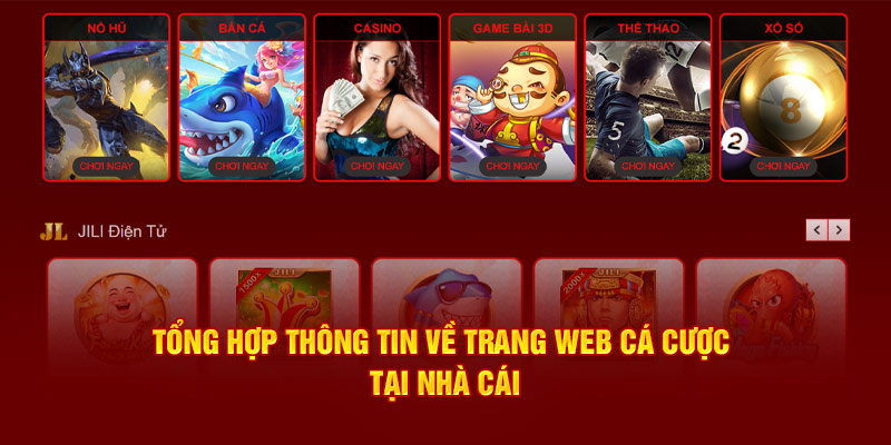 Tổng hợp thông tin về trang web cá cược tại nhà cái